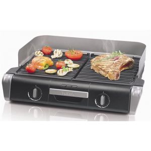 barbecue &eacute;lectrique pour 8 a 10 personnes 2400W noir argent Tefal