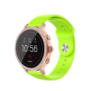 Strap-it Bracelet sport - compatible pour Fossill Gen 5e - 42mm (citron vert)