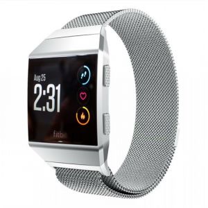 Strap-it Bracelet Milanais - compatible pour Fitbit Ionic (argent)