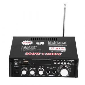 Amplificateur St&eacute;r&eacute;o De Voiture, Amplificateur De Puissance Audio St&eacute;r&eacute;o Bluetooth Haute Fid&eacute;lit&eacute; 12V 600W Bluetooth 220V Usb