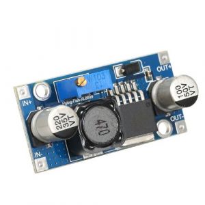 Fesjoy Convertisseur de tension r&eacute;gulateur de tension continue, convertisseur de tension r&eacute;glable XL6009 DC5V / 6V / 9V / 12V &agrave; 12V