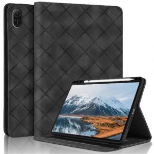 Coque pour Honor Pad X8 Pro 11.5 Pouces 2023 Motif Carr&eacute; Tablette Etui PU Cuir Housse de Protection avec Multi-Angles ZURSANA Noir