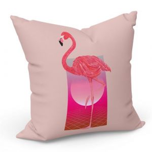 Fabulous Coussin Rose Retro Flamant Rose 80's [40x40 cm]