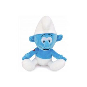 Peluche amoureux schtroumpf 33 cm avec coeur - set doudou enfant collection schtroumpf avec 1 carte tigre