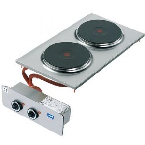 Réchaud Électrique Intégré, 2 Plaques Mastro