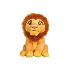 Peluche disney le roi lion : lion mufasa 29 cm - doudou enfant - licence disney