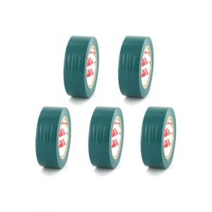 Lot de 5 rubans adh&eacute;sifs &eacute;lectriques SCAPA - PVC - 19mm - 2702-19-vert