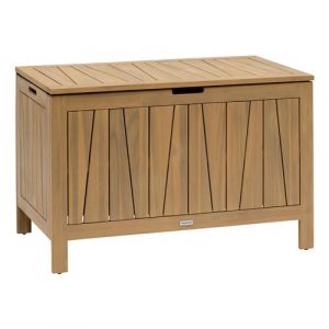 Hesp&eacute;ride - Coffre rangement de jardin en acacia LODGIA - 165 L - Marron - Lodgia