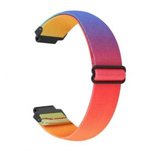 Bracelet en nylon élastique réglable coloré pour votre Garmin Forerunner 735xt/220/230/235/620/630