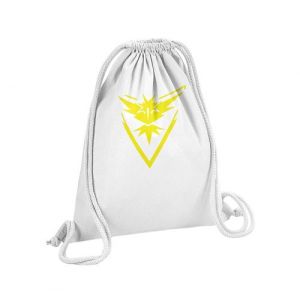 Fabulous Sac de Gym en Coton Blanc Pokemon Go Equipe Intuition geek 12 Litres
