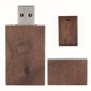 Clé U en bois de bâton avec la boîte CM10017 32G 80 x 50 x 25 mm