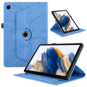Coque pour Lenovo Tab K10 2nd / K10C &Eacute;tui Support Rotatif &agrave; 360 Degr&eacute;s PU Cuir Housse de Protection Portefeuille Tablet ZURSANA Bleu