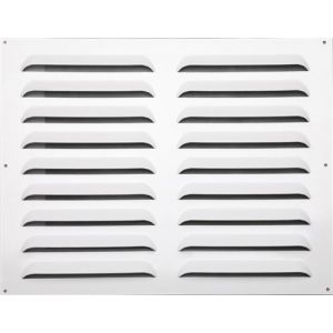 Grille d'aération aluminium laqué, L.40 x l.50 cm