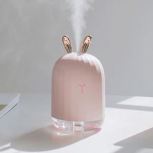 Humidificateur mignon d'arôme en forme de lapin ou de cerf avec l'humidificateur d'air ultrasonique de lampe de nuit de LED