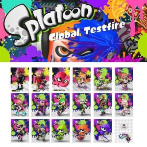 Linkage amiibo mini card Splatoon 2/Bataille de paintball 1/2/3 Generation Universal Limited Costume Convient pour Nintendo Switch - 17PCS (3.1*2.1cm)