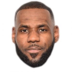 IMPRESSION DIRECT Masque en carton 2D Lebron JAMES - Basket - Taille A4
