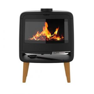 Poêle à bois fonte 10kw noir Supra FR9016130B