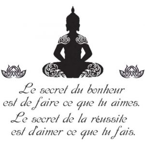 Sticker citation Bouddha