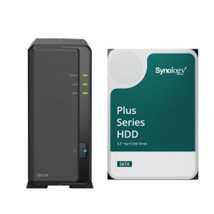 Serveur NAS Synology DS124 8To avec 1x disque dur Synology 8To HAT PLUS