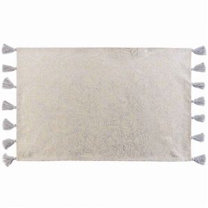 Tapis D&eacute;co Imprim&eacute; Solea 60x90cm Argent