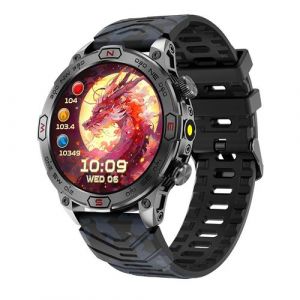 Montre Connectée Écran Couleur Bluetooth Appels Santé Camouflage Orange Camouflage Black YONIS