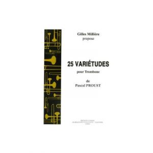 Méthodes Et Pédagogie Combre Proust Pascal - Varietudes (25) - Trombone Solo Trombone