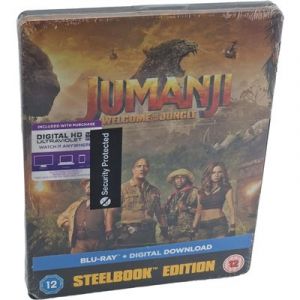 Jumanji Welcome To The Jungle Blu-Ray Steelbook Dwayne Johnson 2018 Region B