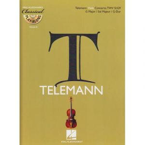 Partitions classique HAL LEONARD TELEMANN G.P. - CONCERTO EN SOL MAJEUR TWV 51:G9 + CD - ALTO Alto