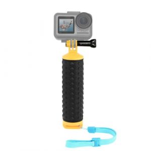 Tiges de flottabilité Poignée PULUZ avec sangle pour GoPro NEW HERO / HERO7 / 6/5/5 Session / 4 Session / 4/3 + / 3/2/1, DJI Osmo Action (Jaune)