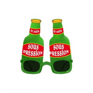 paire de lunettes plastique humour bière pression - sud trading cd8818