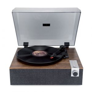 Tourne-disque Vinyle Evidence Acoustics EA-PL200-WOOD - Haut-parleurs int&eacute;gr&eacute;s 40 watts PMPO - 33, 45 et 78 tours - Bluetooth