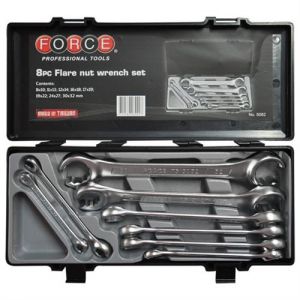 cles a tuyauter de 8 à 14 en 6 pans de 16 à 32 en 12 pans en coffret - Force