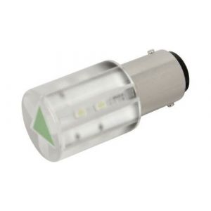 Voyant de signalisation LED Culot: BA15d CML 18561231 vert 230 V/AC 280 mcd