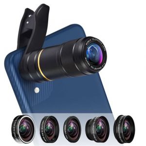 Kit Objectif Universel Smartphone Téléobjectif Fisheye Grand Angle Macro CPL