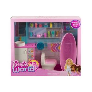 Coffret barbie la salle de bain + 20 accessoires - set métier et une carte tigre