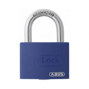 Cadenas ABUS ABVS50005 bleu avec serrure &agrave; cl&eacute;
