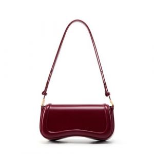Sac port&eacute; main en cuir v&eacute;ritable pour femme rouge livraison gratuite