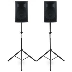 Pronomic E-215 MA 15 haut-parleur actif 500 Watt statif set