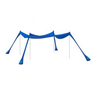 SoBuy OZT02-DB Tente de Plage Portable, Abris de Plage Lycra Polyester Anti UV UPF30, Parasol de Plage, Id&eacute;al pour Les Plages, la p&ecirc;che, Les Pique-niques