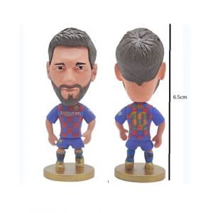 Figurine joueur de football FC Barcelone 6.5cm - Lionel Messi bleu