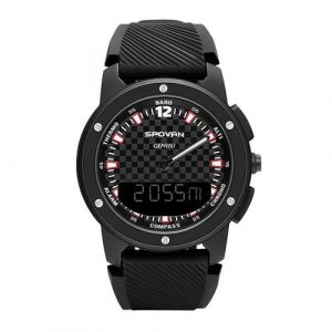 Montre Connectée Altimètre Baromètre Étanche Sport Outdoor Noir Noir YONIS