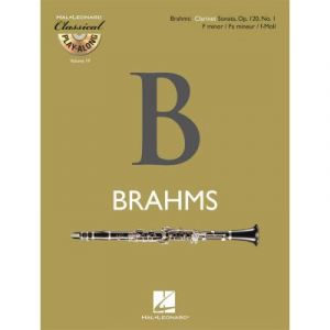 Partitions classique HAL LEONARD BRAHMS J. - CLARINET SONATA OP.120 N°1 + CD - CLARINETTE Clarinette