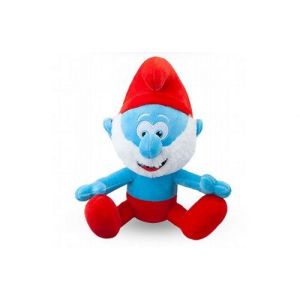 Peluche grand schtroumpf 33 cm - set doudou enfant collection schtroumpf + 1 carte tigre