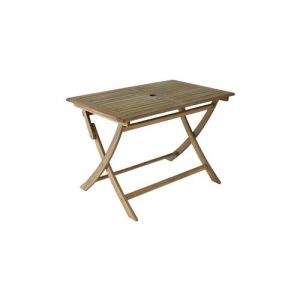 Table pliante Sophie acacia FSC 100 pour cent largeur 110 cm profondeur 70 cm