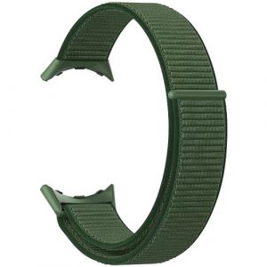 Bracelet pour Google Pixel Watch Nylon Tissé vert Ajustable par Scratch Avizar