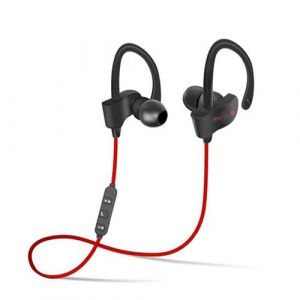 &Eacute;couteur sans fil bluetooth sport avec micro pour t&eacute;l&eacute;phone moblie Rouge