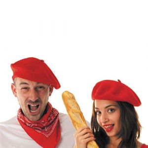 b&eacute;r&ecirc;t basque rouge adulte - partypro 8735