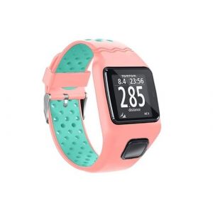 Strap-it Bracelet - compatible pour TomTom Runner 1 (rose/aqua)