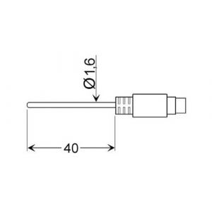 Greisinger GLF 401 MIN Sonde aérienne -25 à 70 °C sonde Pt100