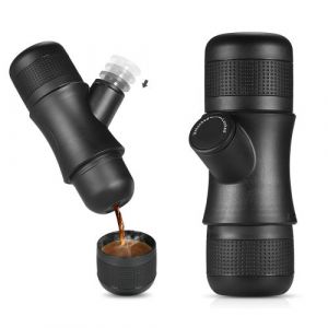 Homgeek Mini Machine à Expresso Manuel Portable Machine à café pour Voyage Camping